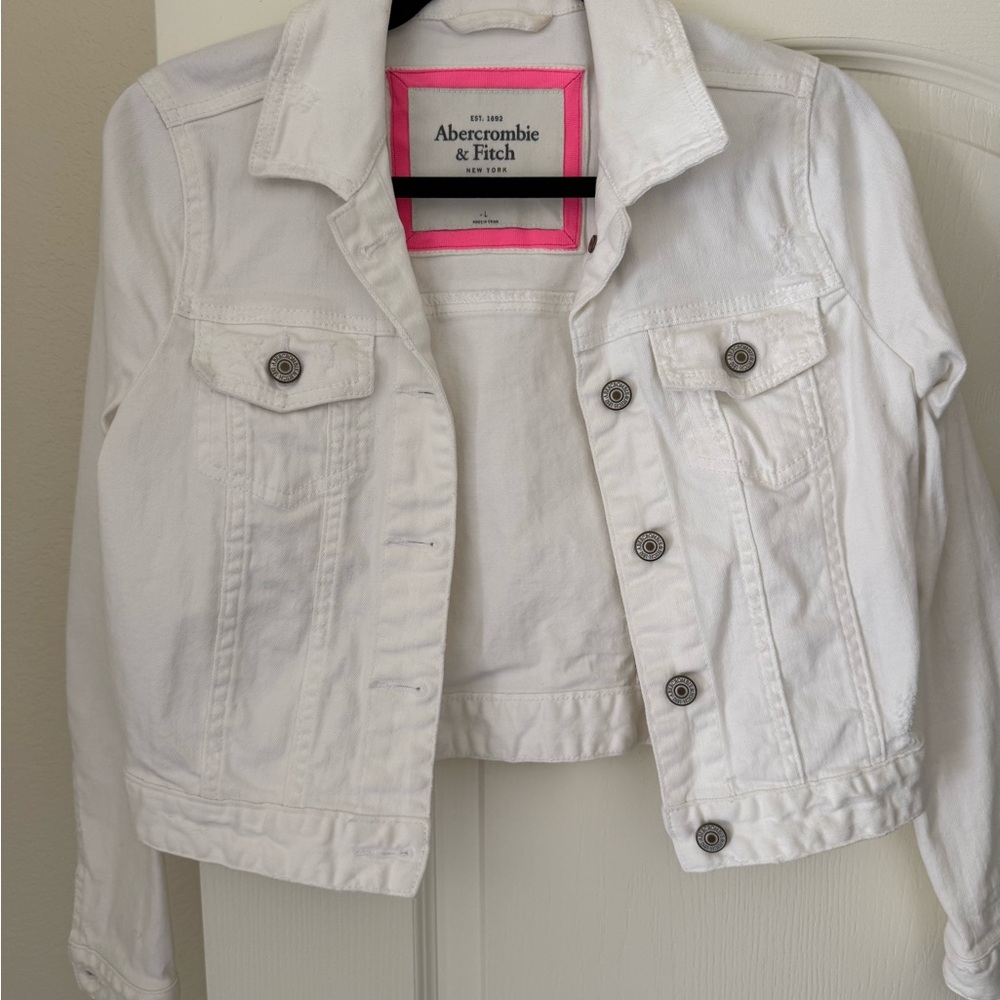 Abercrombie & Fitch Classic White Jacket